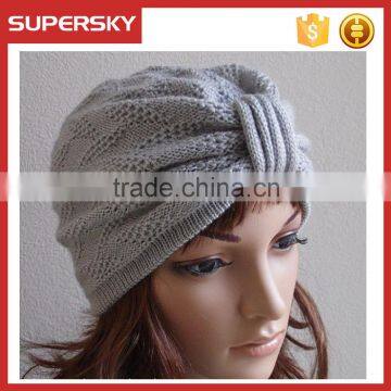 A-161 knitted pattern hat turban crocheted turban hat fashion turban hat beanie