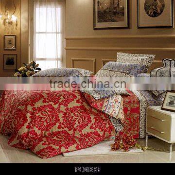 European floral pattern design cotton fabric bedding set