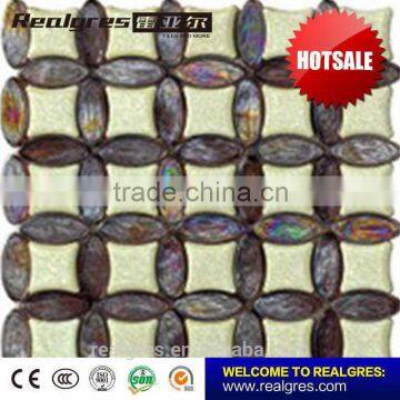 Foshan factory antique glass mosaic for swimming pool tile