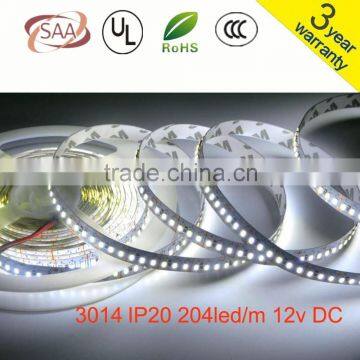 low price 30, 60 leds flexible smd 3014 led strip 3 year warranty