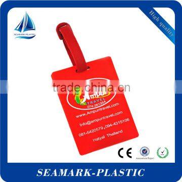 2016 promotional gifts custom made rubber luggage tag maker in China