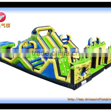 attractive inflatable, kids paradise inflatable bouncer obstacle slide