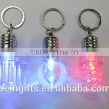 Promotional led light bulb keychain