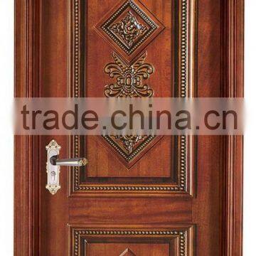 Hand carved solid wood doors with models YHB-1206