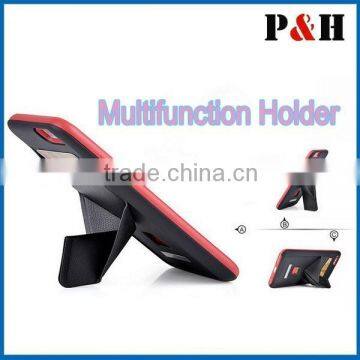 2015 Arrival Thin PU+TPU Card Holder Stand Back Case Cover For IPhone 6 ,6 Plus photo-3