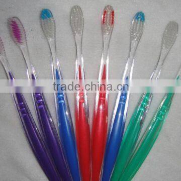 hotel high quality airline toothbrush transparent toothbrush