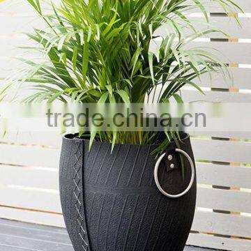 Green eco recycled tyre plant pot from Viltimex Co.,Ltd