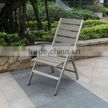 High quality Garden adjustable chair plastic wood folding chair outdoor polywood chair