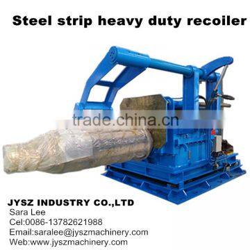 Metal steel aluminum copper strip cut to length line recoiler mandrel tension reel coiler machine