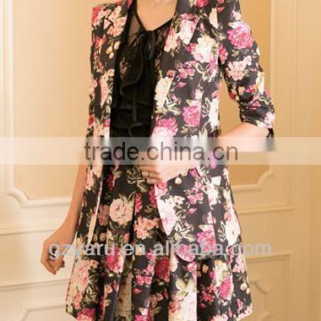 Ladies Fashion Jackets and Skirt Set