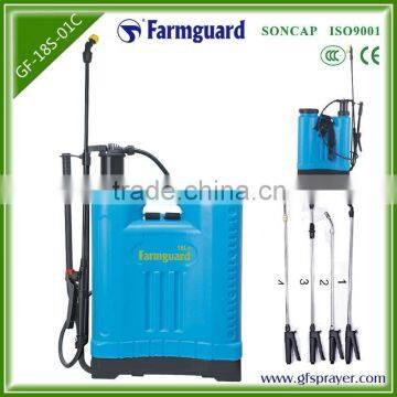 18L Agriculture knapsack PE material hand sprayer (GF-18S-01C)