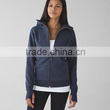 Custome-made women sports hoody jacket bulk wholesale