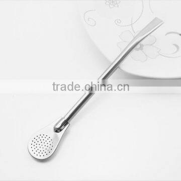 Bombilla for Yerba Mate With a Gold Ring - Stainless Steel - Spiral - Straw for Drinking Yerba Mate Tea Quality Choice