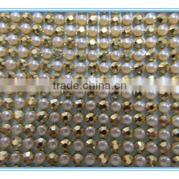 NEW popular aluminum rhinestone mesh with beauty colour and high quality