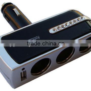 In-car USB & TRIPLE cigar Socket 12V 5A