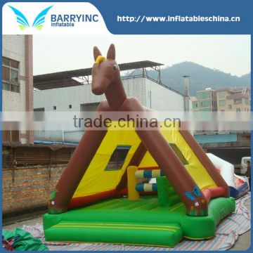 China supplier outdoor toys cute inflatable horse bouncer