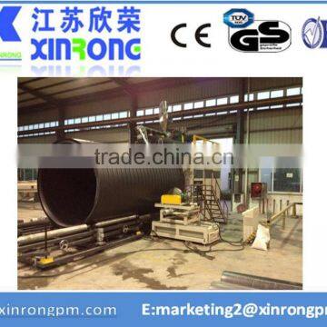 hdpe large diameter hollow wall winding pipe machines