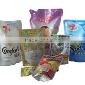 liquid and paste products with stand-up pouch packaging machine