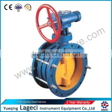 Worm wheel telescopic butterfly valve