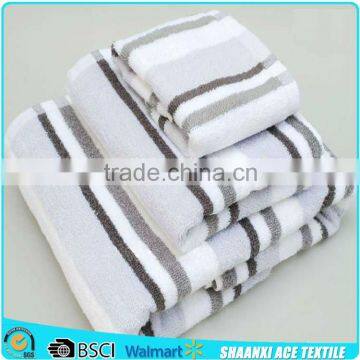 100 cotton soft terry loop stripes woven bath towel wholesale stripes bath towel