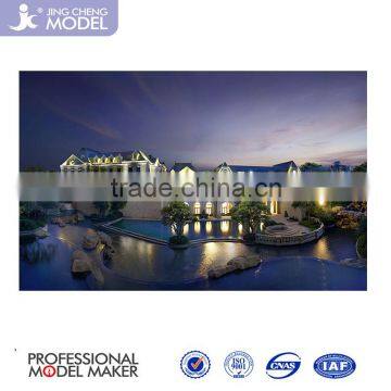 3D Aerial Exterior Rendering for Residential Building photo-2