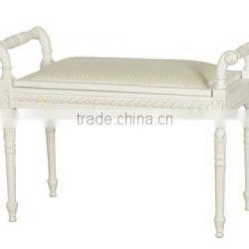 Chateau Widya Stool White Distressed