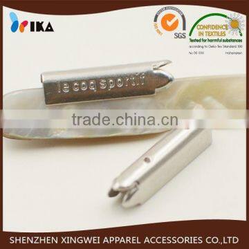 custom metal brass aglet for shoelace