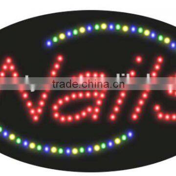 Outdoor advertising LED Sign for the beauty salon nail shops OEM is welcome