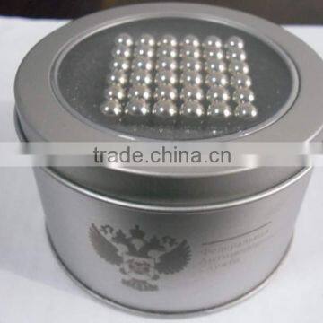 5mm Magnetic Ball 216pcs Neodymium Magnets with tin Box