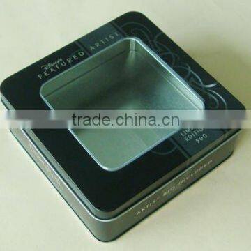 Square Tin Box with PET window