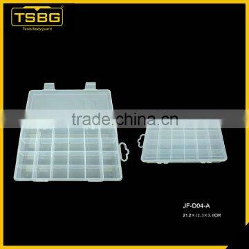 High quality disposable clear plastic organizers box with a lid