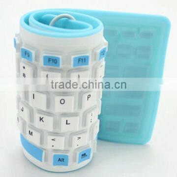 High Quality Corlorful Silicone Keyboard/folding Silicone Keyboard/portable Keyboard
