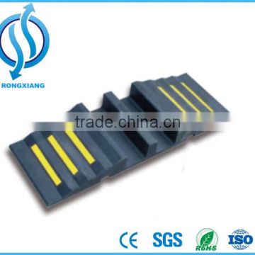 2 Channels Durable Rubber Fire Safety Hose Ramp