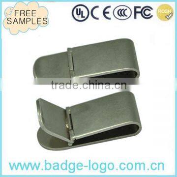 Etching Logo Top Quality Stainless Steel Money Clip