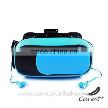 HOT selling vr box 3d glasses virtual reality bluetooth headset with earphone manufacturer