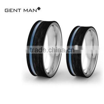 2016 Fashion Carbon Fiber Ring Stainless Steel Ring Design for Women Models for Women's Rings photo-2