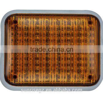 LED Ambulance Emergency Strobe Light/LED Security Emergency Flash Strobe light(SR-AE-065H-LED-Amber)W Chrome Frame & Rubber Base