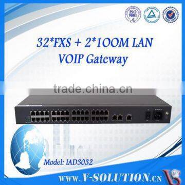 High Quality Voice Gateway 32FXS Ports Asterisk SIP VoIP Gateway for IP PBX China Supplier