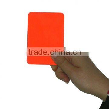 Warning Card including one red card and one yellow card