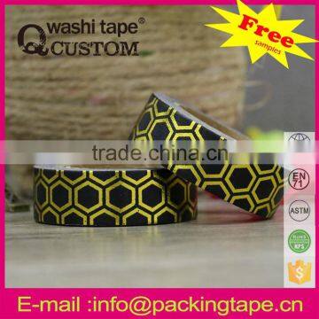 Custom printed printing gold stamping masking tape china supplier