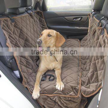 Quilted Velvet Pet Car Seat Protector