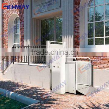 3m outdoor vertical 250kg platform lift for handicapped