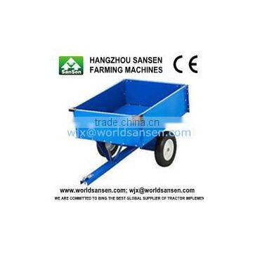 2 Wheels Tractor Dump Trailer 1500Lb. Capacity 17cu Utility Dump Trailer for ATV photo-4