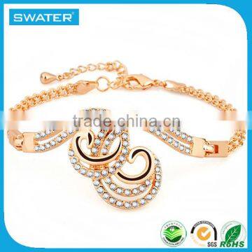 Wedding Jewelry 2016 Ring Earing Bracelet Necklace Sets For Women photo-3