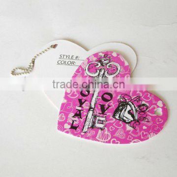 Jewelry hang tags with logo printed