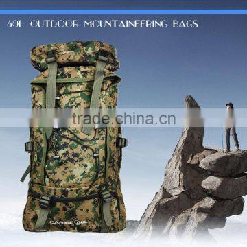 Wholesale Canvas custom hiking backpack mountaineering bag,mountain climbing bag