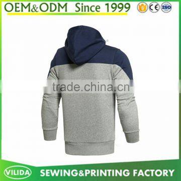Custom Plain Zip up Black Man Neoprene Jacket Casual Varsity Jacket photo-5