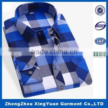 Custom Mens Long Sleeve Plaid Thermal Shirts Mens Flannel Shirt