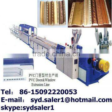 Wood Plastic foaming Photo Frame Production Line / wood frame making machine