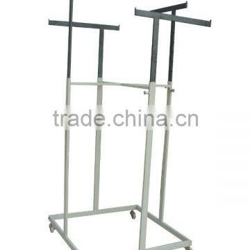 clothes metal display rack HSX-128 cloth display stand